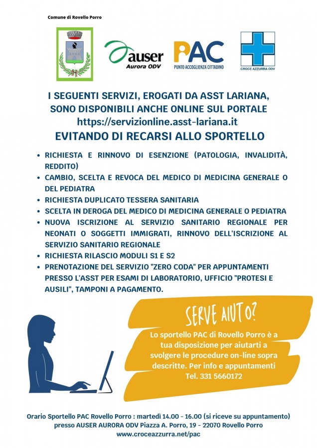 PRATICHE ASST ONLINE - Rovello Porro